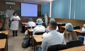 Agitation meeting with students of the specialty "Technology of Pharmaceuticals"
